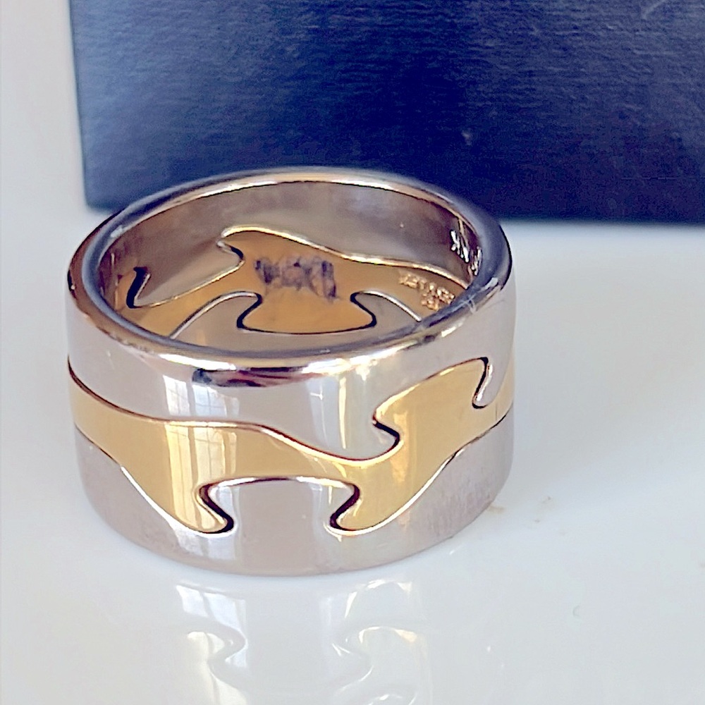 Georg Jensen 18k fusion ring - Picture 1 of 17